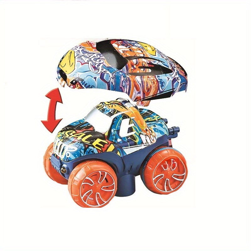 Flexible Kids Track Cars Set, LED Light-Up Race Car, Bendable Analog Track System, ABS Material, No Battery Required, Colorful Birthday Gift for Boys