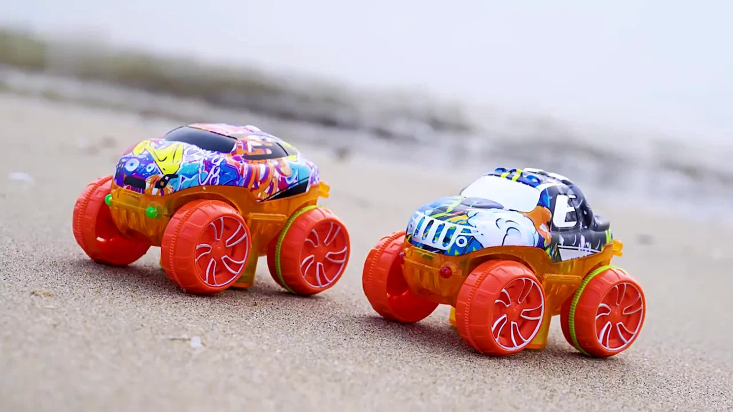 Flexible Kids Track Cars Set, LED Light-Up Race Car, Bendable Analog Track System, ABS Material, No Battery Required, Colorful Birthday Gift for Boys