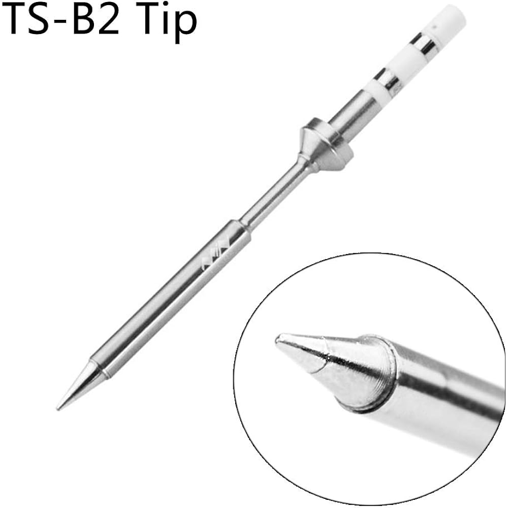 NEW Original TS101 Smart Portable Digital USB Type C Fast Heating Temperature Adjustable TS100 Upgraded Soldering Iron Kit (with UK Power Supply & B2 Tip)