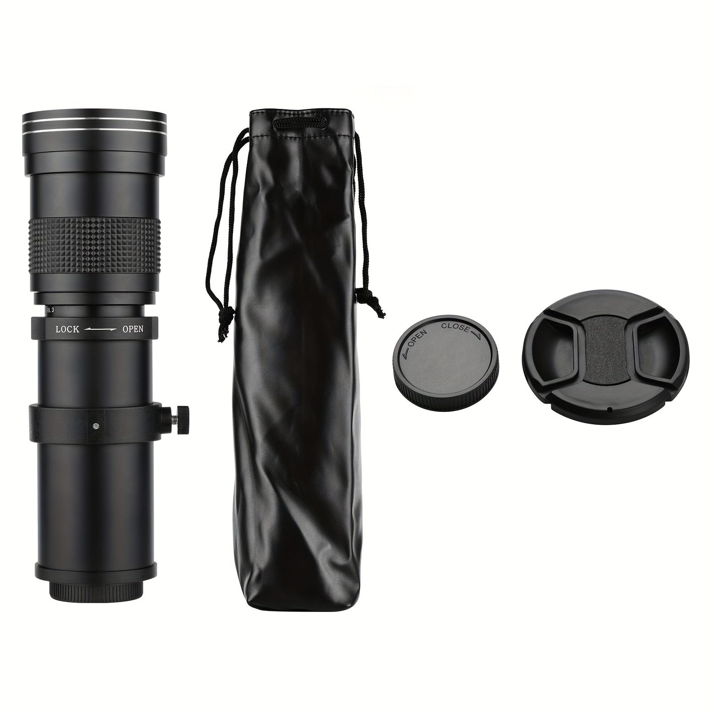 Camera MF Super Telephoto Zoom Lens F/8.3-16 420-800mm T Mount With Universal 1/4 Thread Replacement For Canon Nikon Sony Fujifilm Olympus Cameras