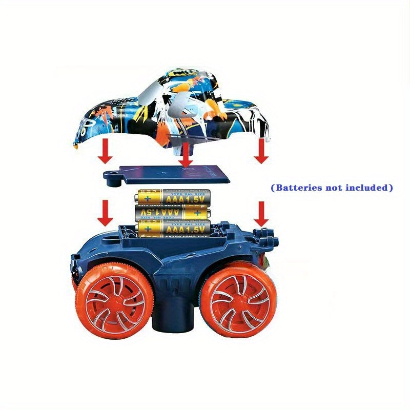 Flexible Kids Track Cars Set, LED Light-Up Race Car, Bendable Analog Track System, ABS Material, No Battery Required, Colorful Birthday Gift for Boys