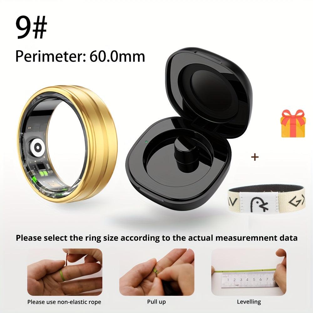 Unisex NFC Smart Ring with Daily Bible Bracelet, Aluminum Alloy, App Control, USB Charging, IP68 Waterproof, Wireless Connectivity, Rechargeable Lithium Polymer Battery, Sports Data Tracking, Gift for Christmas and Valentine' - al-zeb-store