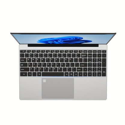 [1 Laptop 39.62cm Intel N95 FHD IPS] Auusda 39.62cm Laptop, Intel N95, 16GB DDR4, 512GB SSD, FHD IPS Display, Fingerprint Reader, HD Webcam, Mini HDTV, with USB 3.0, Wi-Fi 802.11B/G/N, 8000Mah Battery, for Students, 110V/220V - al-zeb-store