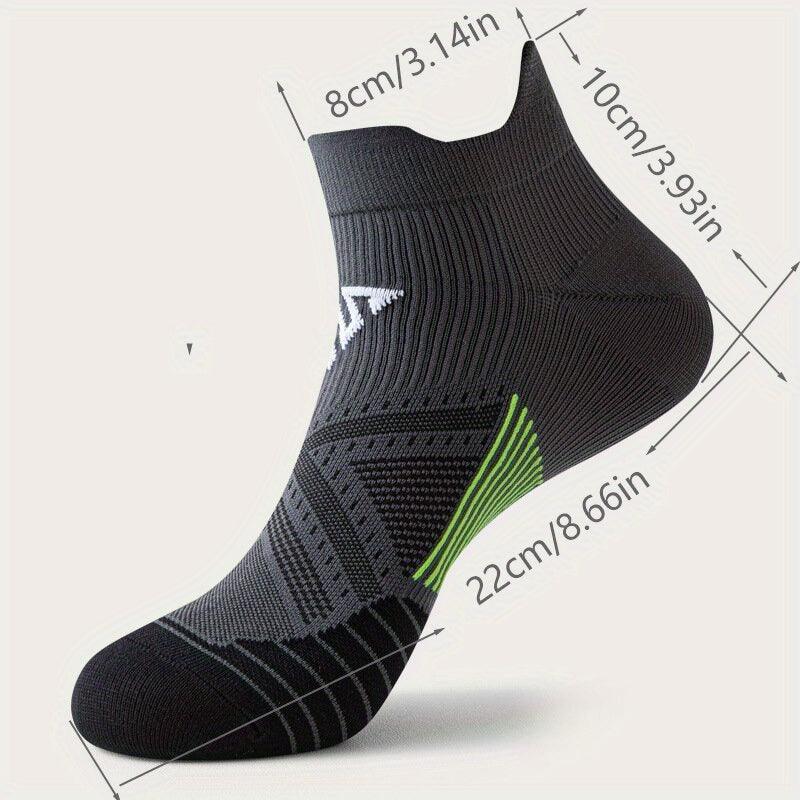 Women's Quick-Dry Athletic Socks - Breathable, Moisture-Wicking for Running & Fitness, Anti-Friction Design, 1 Pair - al-zeb-store