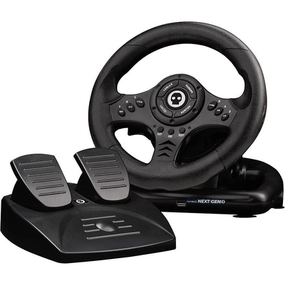 NEW Next-Gen Pro Racing Wheel with Pedals and Shifter - ible with Xbox Series X|S, Xbox One, PS4, Nintendo Switch and PC - Realistic Steering Wheel Controller Accessory - al-zeb-store