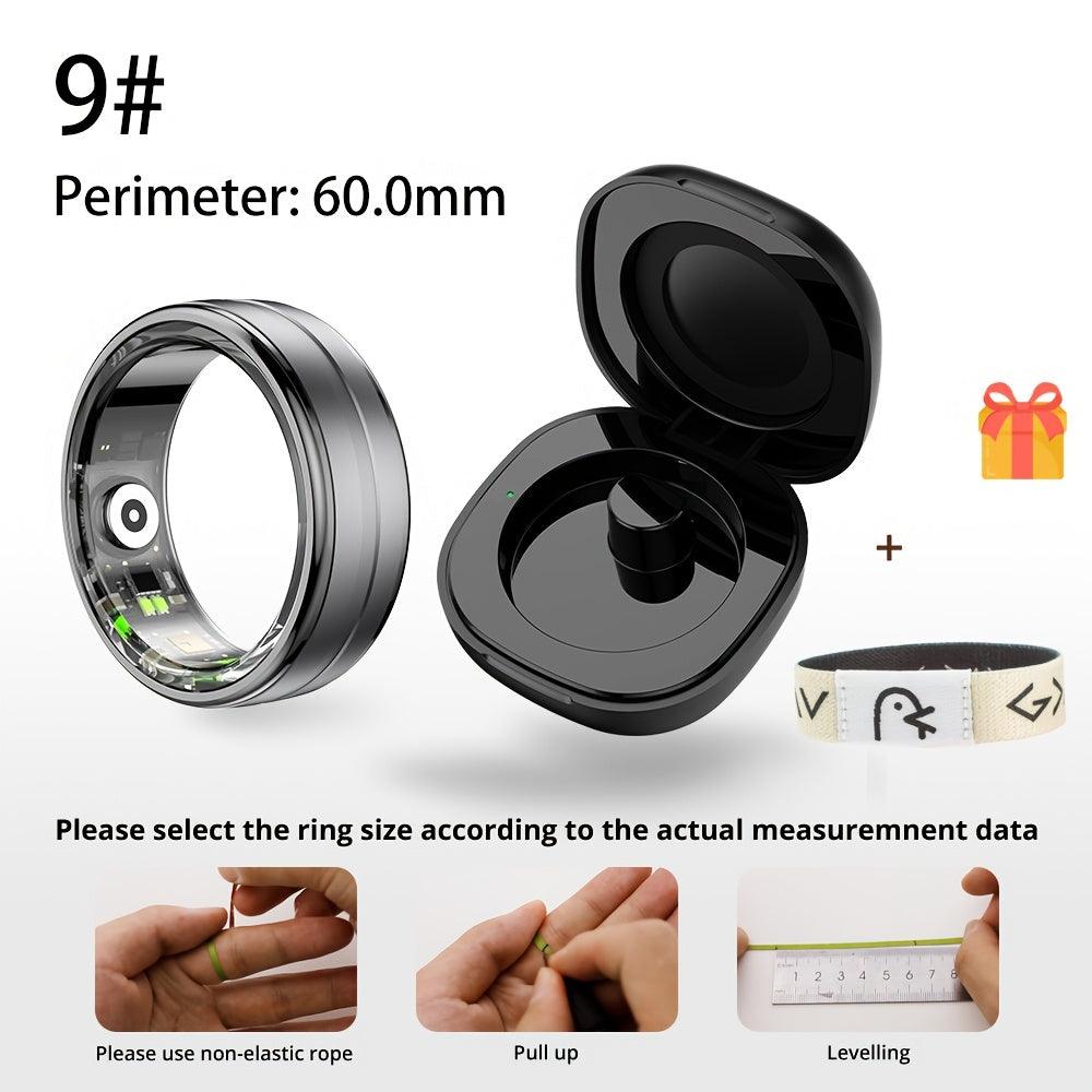 Unisex NFC Smart Ring with Daily Bible Bracelet, Aluminum Alloy, App Control, USB Charging, IP68 Waterproof, Wireless Connectivity, Rechargeable Lithium Polymer Battery, Sports Data Tracking, Gift for Christmas and Valentine' - al-zeb-store