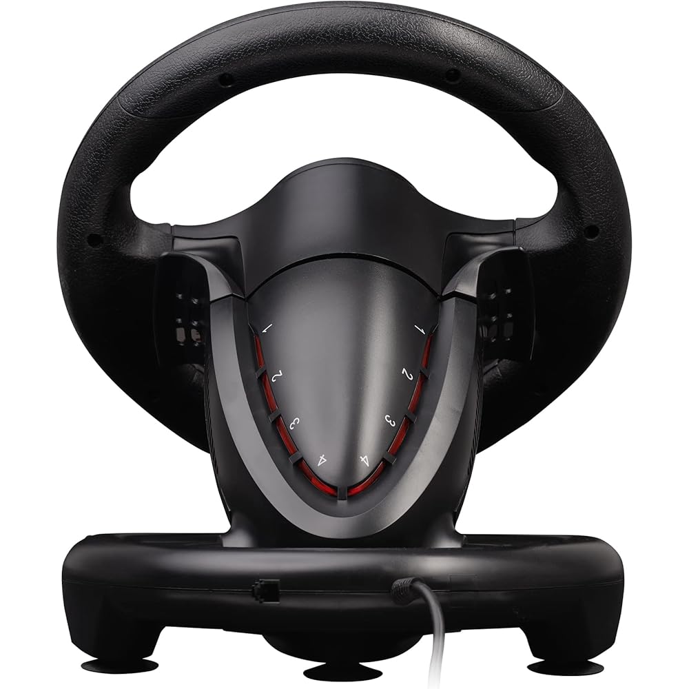 NEW Next-Gen Pro Racing Wheel with Pedals and Shifter - ible with Xbox Series X|S, Xbox One, PS4, Nintendo Switch and PC - Realistic Steering Wheel Controller Accessory