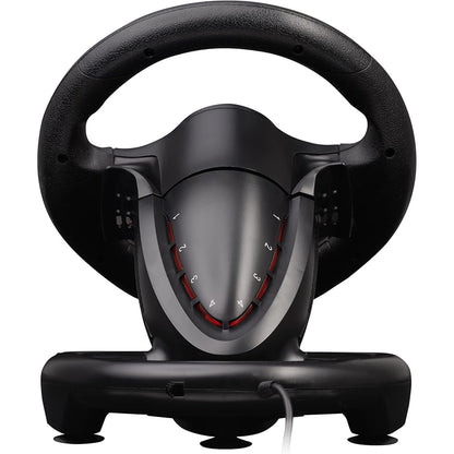 NEW Next-Gen Pro Racing Wheel with Pedals and Shifter - ible with Xbox Series X|S, Xbox One, PS4, Nintendo Switch and PC - Realistic Steering Wheel Controller Accessory
