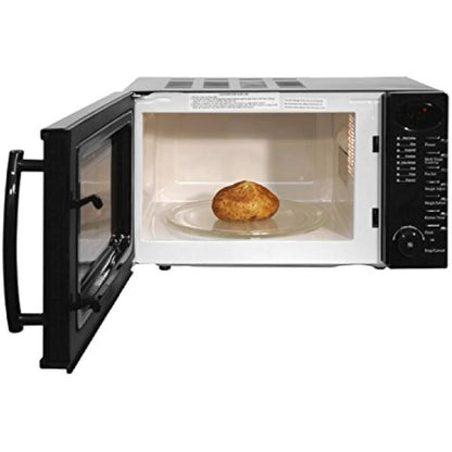 NEW RHM1714B 17 Litre 700 W Black Digital Solo Microwave with 5 Power Levels, Digital Clock and Timer, 8 Auto Cook Menus, Automatic Defrost, Easy Clean - al-zeb-store