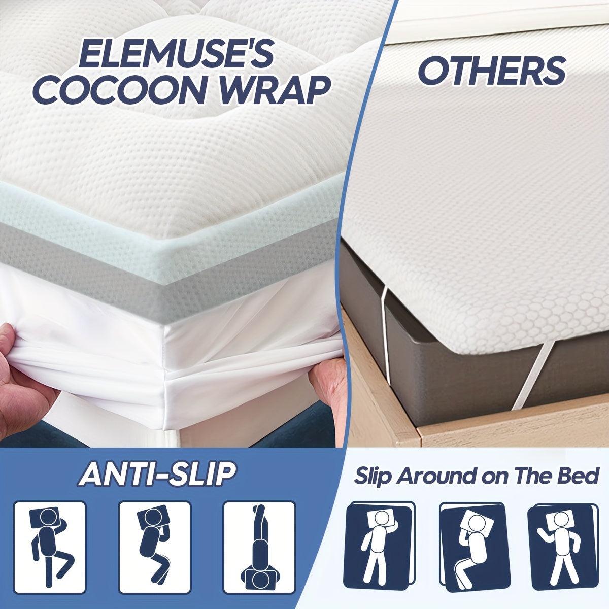 10cm(7+3) Dual-layer Memory Foam Mattress Topper With Washable Bamboo Pillow Top Cover - al-zeb-store