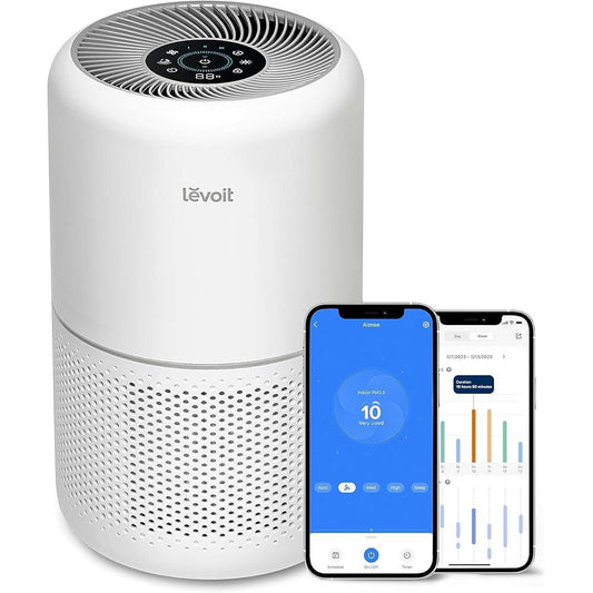 NEW Smart Wifi Air Purifier for Home Bedroom 100m², CADR 240m³/h, HEPA Filter with Air Quality Sensor, Air Frenshener, Alexa Control & Quiet Auto Mode, Removes Pollen Allergen Dust Odour, Core 300S - al-zeb-store