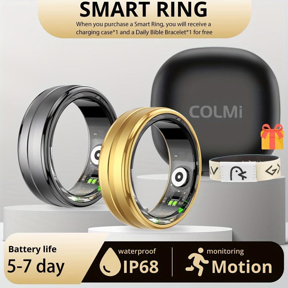 Unisex NFC Smart Ring with Daily Bible Bracelet, Aluminum Alloy, App Control, USB Charging, IP68 Waterproof, Wireless Connectivity, Rechargeable Lithium Polymer Battery, Sports Data Tracking, Gift for Christmas and Valentine' - al-zeb-store