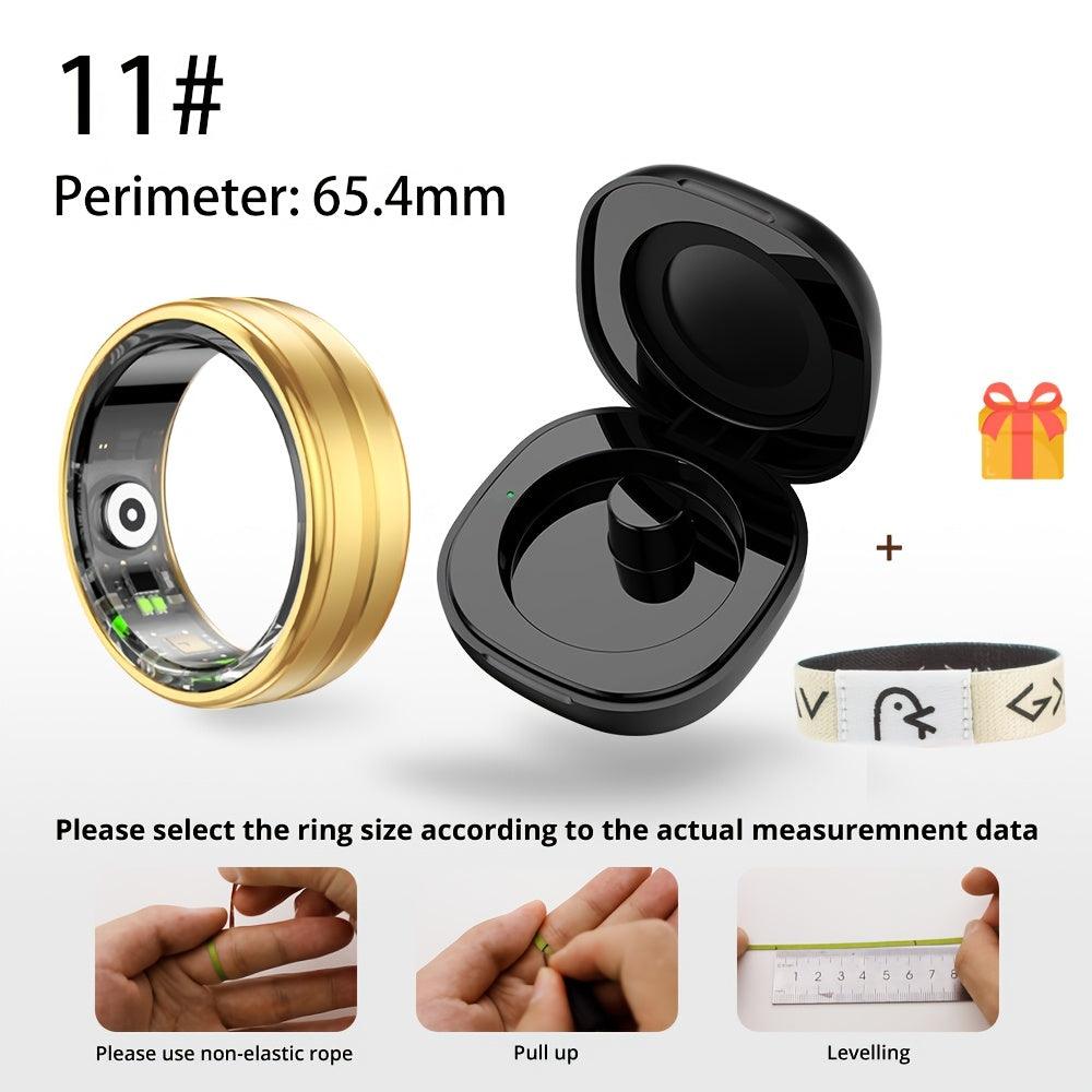 Unisex NFC Smart Ring with Daily Bible Bracelet, Aluminum Alloy, App Control, USB Charging, IP68 Waterproof, Wireless Connectivity, Rechargeable Lithium Polymer Battery, Sports Data Tracking, Gift for Christmas and Valentine' - al-zeb-store