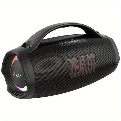 ZEALOT S98 160W High-Power Wireless Speaker with Stunning Subwoofer, 36000mAh Power Bank Function, 3EQ Modes for Unique Sound Experience, RGB Colorful Lighting, TF Card & AUX Playback, TWS Pairing, Ideal for Home Theater, Lar - al-zeb-store