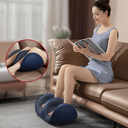 1pc Shiatsu Foot and Leg Massager with Heat, USB Rechargeable 2000mAh Lithium Battery, Unscented Electric Kneading Machine for Circulation and Relaxation - al-zeb-store