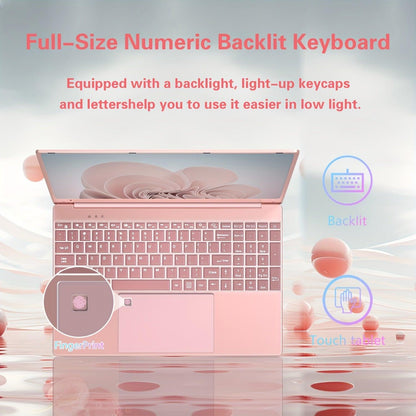 AocBook Laptop PC |39.62 cm Full HD 16:9 Display | Intel Core N5095 Processor | 16GB RAM | 512GB SSD | Intel FHD IPS | Windows 11 Pro | Office 2019 | Business/Student Laptop Computer | Backlit KB | Rose Golden - al-zeb-store