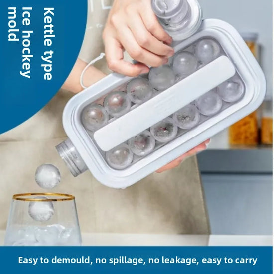 Transparent Portable Silicone Ice Cube Maker Press Mold for Home Use with Easy Release Design