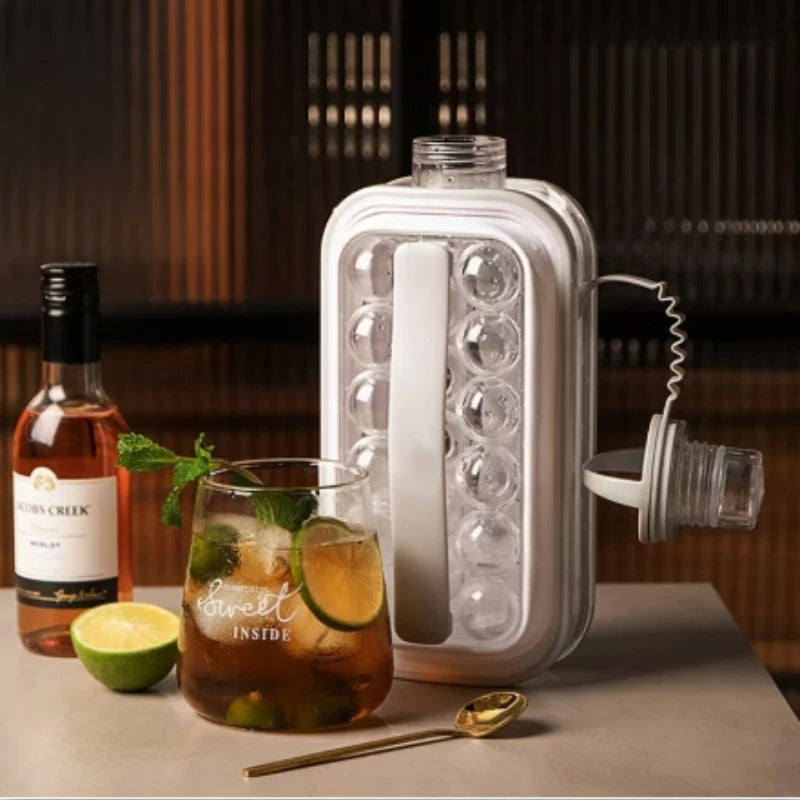 Transparent Portable Silicone Ice Cube Maker Press Mold for Home Use with Easy Release Design