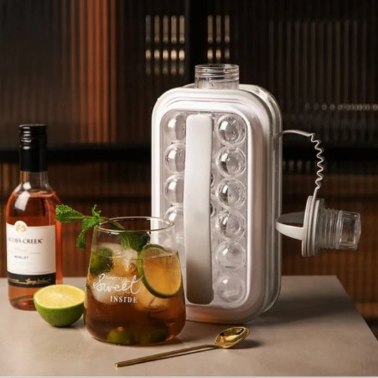 Transparent Portable Silicone Ice Cube Maker Press Mold for Home Use with Easy Release Design