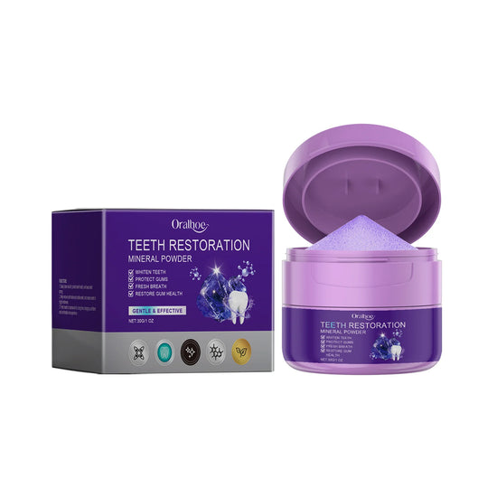 Whitening Purple Toothpaste Dental Color Corrector Remove Tartar Plaque Repair Gum Cleaning Bad Breath Tooth Brightening Powder