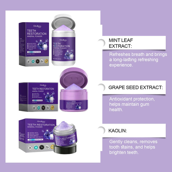 Whitening Purple Toothpaste Dental Color Corrector Remove Tartar Plaque Repair Gum Cleaning Bad Breath Tooth Brightening Powder