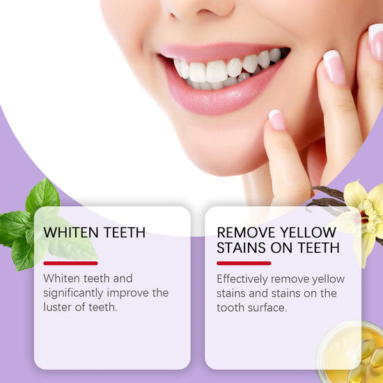 Whitening Purple Toothpaste Dental Color Corrector Remove Tartar Plaque Repair Gum Cleaning Bad Breath Tooth Brightening Powder