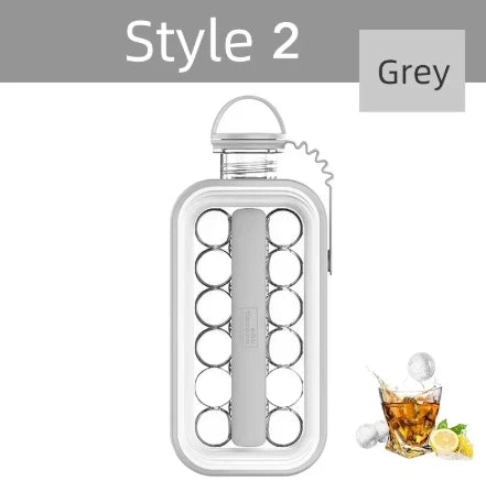 Transparent Portable Silicone Ice Cube Maker Press Mold for Home Use with Easy Release Design