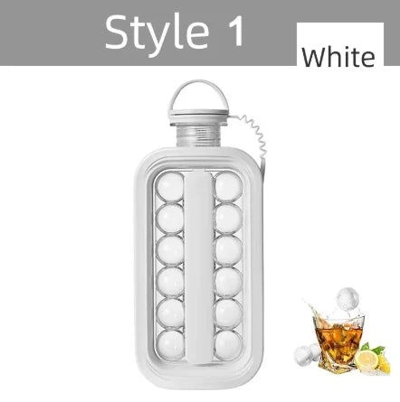 Transparent Portable Silicone Ice Cube Maker Press Mold for Home Use with Easy Release Design