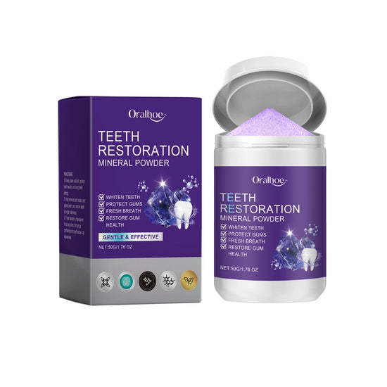 Whitening Purple Toothpaste Dental Color Corrector Remove Tartar Plaque Repair Gum Cleaning Bad Breath Tooth Brightening Powder