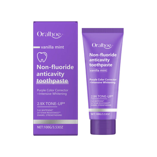 Whitening Purple Toothpaste Dental Color Corrector Remove Tartar Plaque Repair Gum Cleaning Bad Breath Tooth Brightening Powder