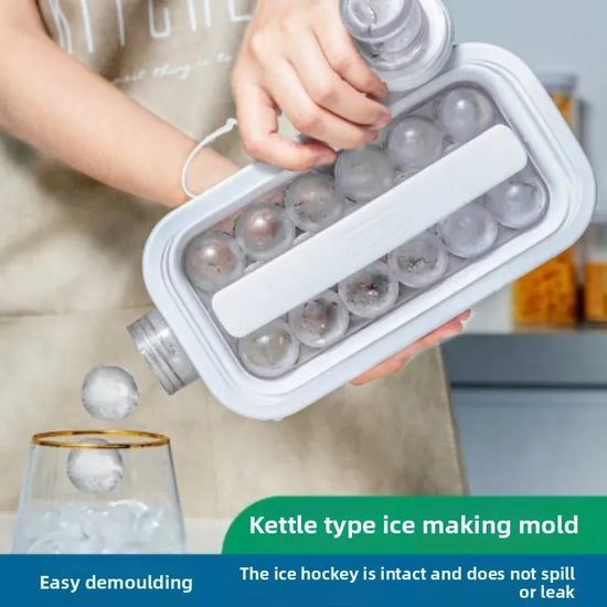 Transparent Portable Silicone Ice Cube Maker Press Mold for Home Use with Easy Release Design