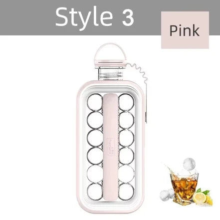 Transparent Portable Silicone Ice Cube Maker Press Mold for Home Use with Easy Release Design