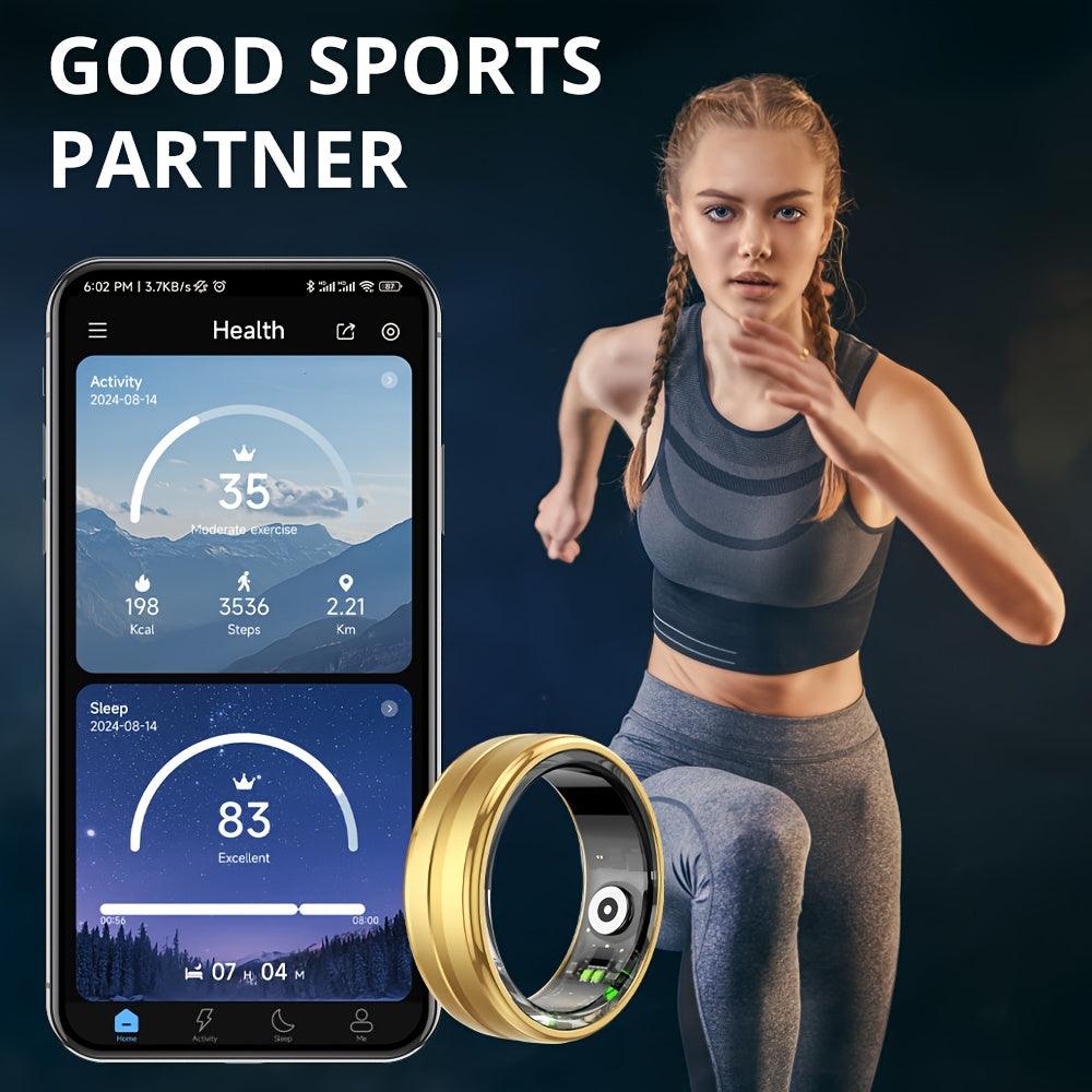 Unisex NFC Smart Ring with Daily Bible Bracelet, Aluminum Alloy, App Control, USB Charging, IP68 Waterproof, Wireless Connectivity, Rechargeable Lithium Polymer Battery, Sports Data Tracking, Gift for Christmas and Valentine' - al-zeb-store