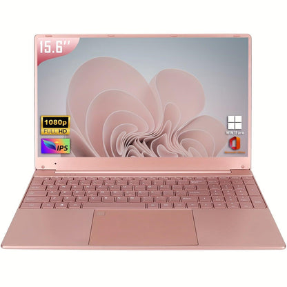 AocBook Laptop PC |39.62 cm Full HD 16:9 Display | Intel Core N5095 Processor | 16GB RAM | 512GB SSD | Intel FHD IPS | Windows 11 Pro | Office 2019 | Business/Student Laptop Computer | Backlit KB | Rose Golden - al-zeb-store