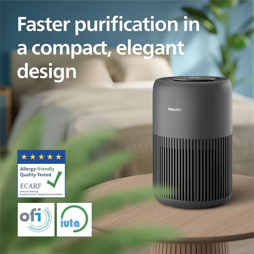 NEW 800 Series Air Purifier - Removes Germs, Dust and Allergens in Rooms up to 49m², 3 Speeds, Sleep Mode, Replacement filter: FY0900 (AC0820/30) - al-zeb-store