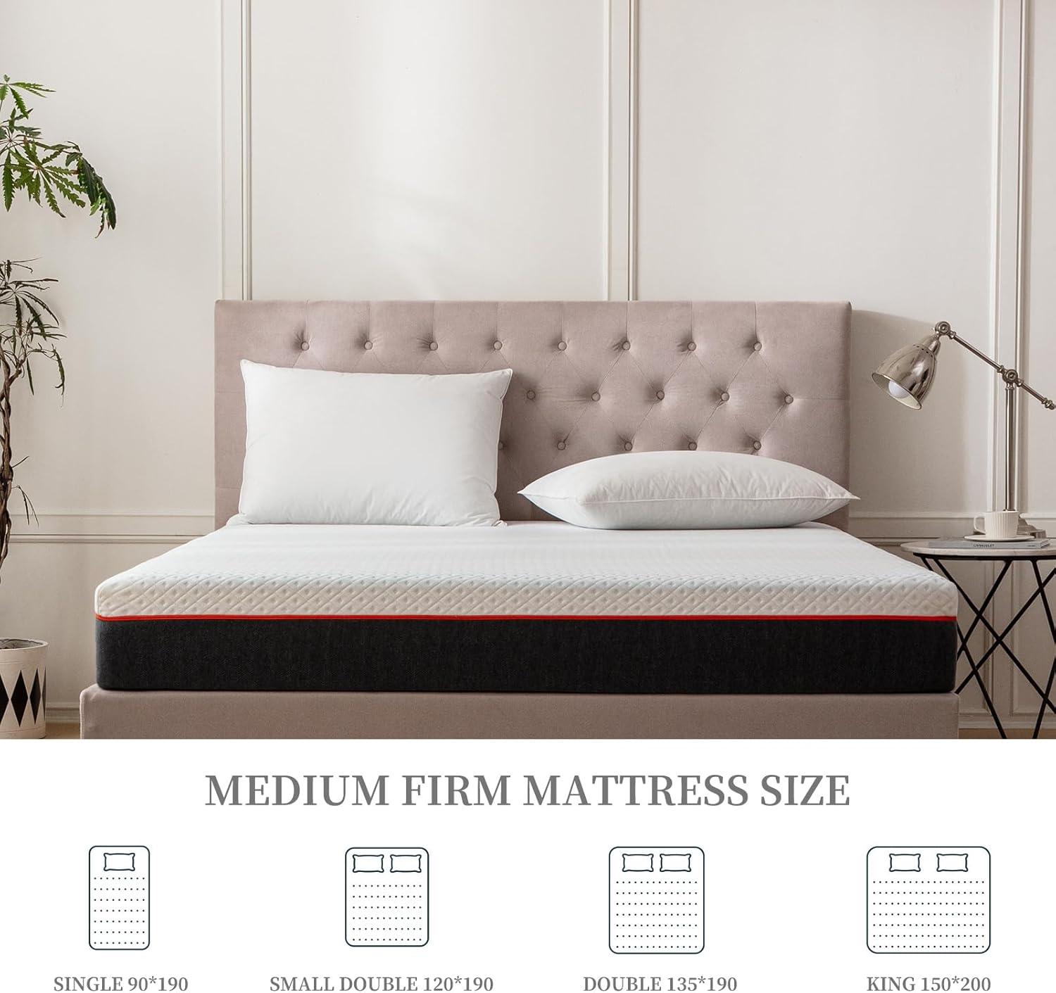 Mattress Single Memory Foam Mattresses 3FT with Breathable 6.29 Inch Soft and Comfortable Fabric Single Bed Mattress Medium Firm for Body Support Single 90x 190 x 16cm furniture for home - al-zeb-store