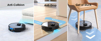 Lubluelu SL60Plus Robot Vacuum with Self-Charging Dock, Hands-Free Operation up to 60 Days, 4000pa Suction, WiFi & Smart App Control, Includes Mop Combo for Efficient Pet Hair & Hard Floor Cleaning, Features Y-Shaped Mopping, - al-zeb-store