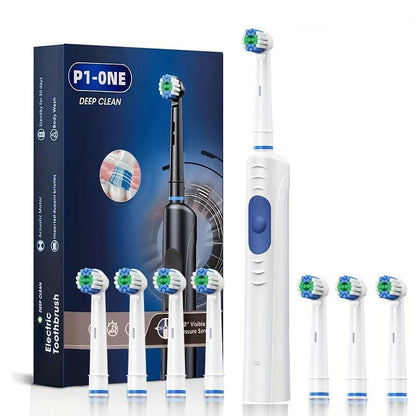 Electric Toothbrush, Adult Rechargeable Fully Automatic Intelligent Toothbrush For Student/Men/Women/Couple, Deep Cleaning Teeth Cleaner - al-zeb-store