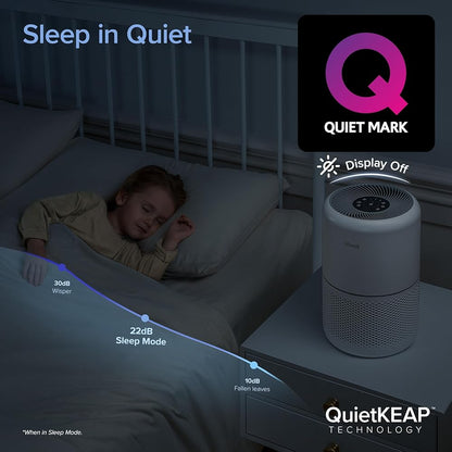 NEW Smart Wifi Air Purifier for Home Bedroom 100m², CADR 240m³/h, HEPA Filter with Air Quality Sensor, Air Frenshener, Alexa Control & Quiet Auto Mode, Removes Pollen Allergen Dust Odour, Core 300S