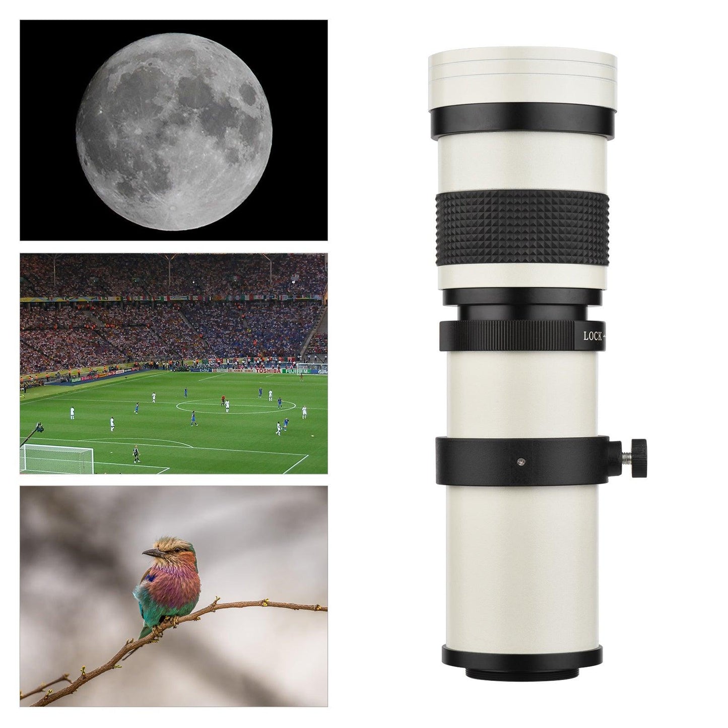 Camera Super Telephoto Zoom Lens F/ 8. 3- 16 420- 800mm T2 Mount to AI Mount Adapter Ring Universal 1/ 4 Thread Replacement for AI Mount D50 D90 D5100 D7000 D3 D5100 D3100 D3000 D60 Cameras - al-zeb-store