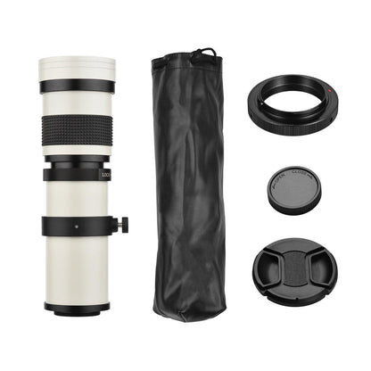 Camera Super Telephoto Zoom Lens F/ 8. 3- 16 420- 800mm T2 Mount to AI Mount Adapter Ring Universal 1/ 4 Thread Replacement for AI Mount D50 D90 D5100 D7000 D3 D5100 D3100 D3000 D60 Cameras - al-zeb-store