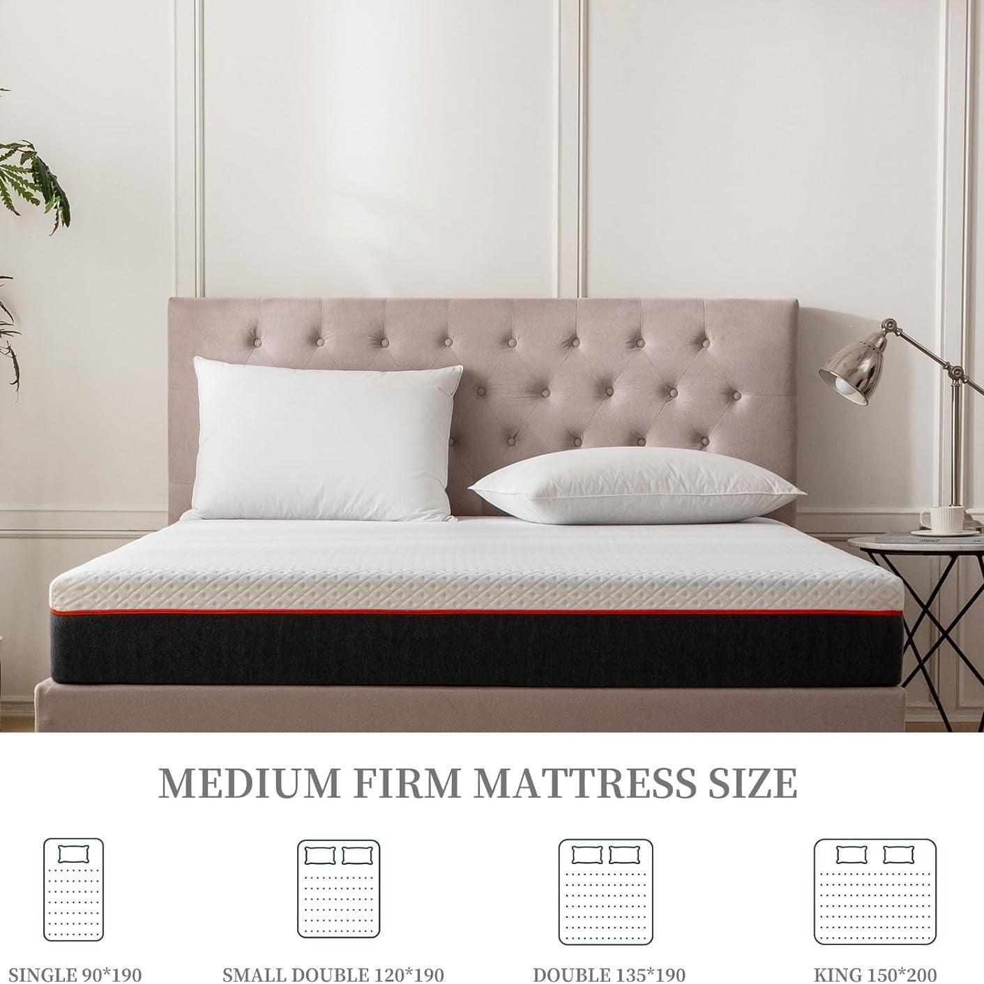 Mattress Single Memory Foam Mattresses 3FT with Breathable 6.29 Inch Soft and Comfortable Fabric Single Bed Mattress Medium Firm for Body Support Single 90x 190 x 16cm furniture for home - al-zeb-store