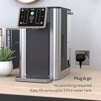 NEW AuHot & Cold Filter Water Dispenser, 3.8L Capacity, Includes 1 x 30 Day Evolve+ Water Filter for Reduction Of Microplastics, Chlorine, Limescale & Impurities - al-zeb-store